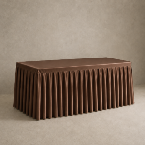 MANTEL RUCHA - Marrón Seda