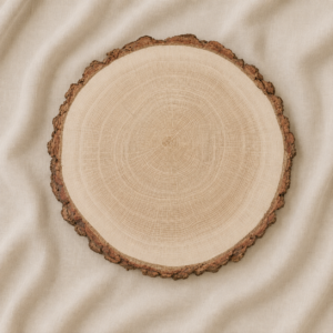 PORTAPLATO DISCO - Madera Natural