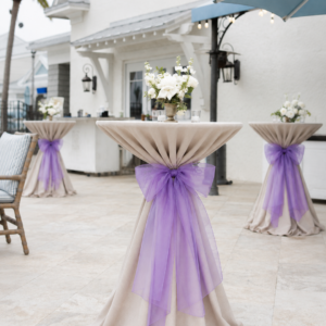 LAZO COCTELERA - Morado Organza