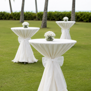 LAZO COCTELERA - Blanco Organza