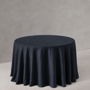 MANTEL ONYX - Negro Corrugado 60"