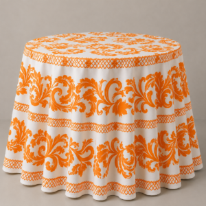 MANTEL POLLERA - Naranja 60"