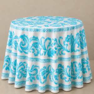 MANTEL POLLERA - Turquesa 60"