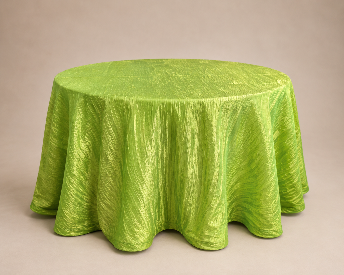 mantel-redondo-de-60-verde-neon-corrugado