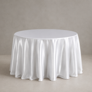 MANTEL PERLA - Blanco Satinado 48"