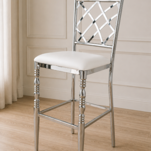 SILLA COCTELERA SILVER CHROME