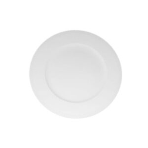 PLATO POSTRE PERLA - Blanco Borde Perlado
