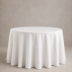 MANTEL AURA - Lino Blanco 60"