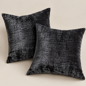 ALMOHADÓN OBSIDIANA - Negro Tornasol