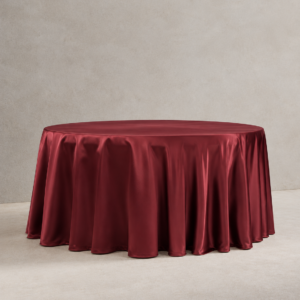 MANTEL CARMESÍ - Satín Burgundy 60"